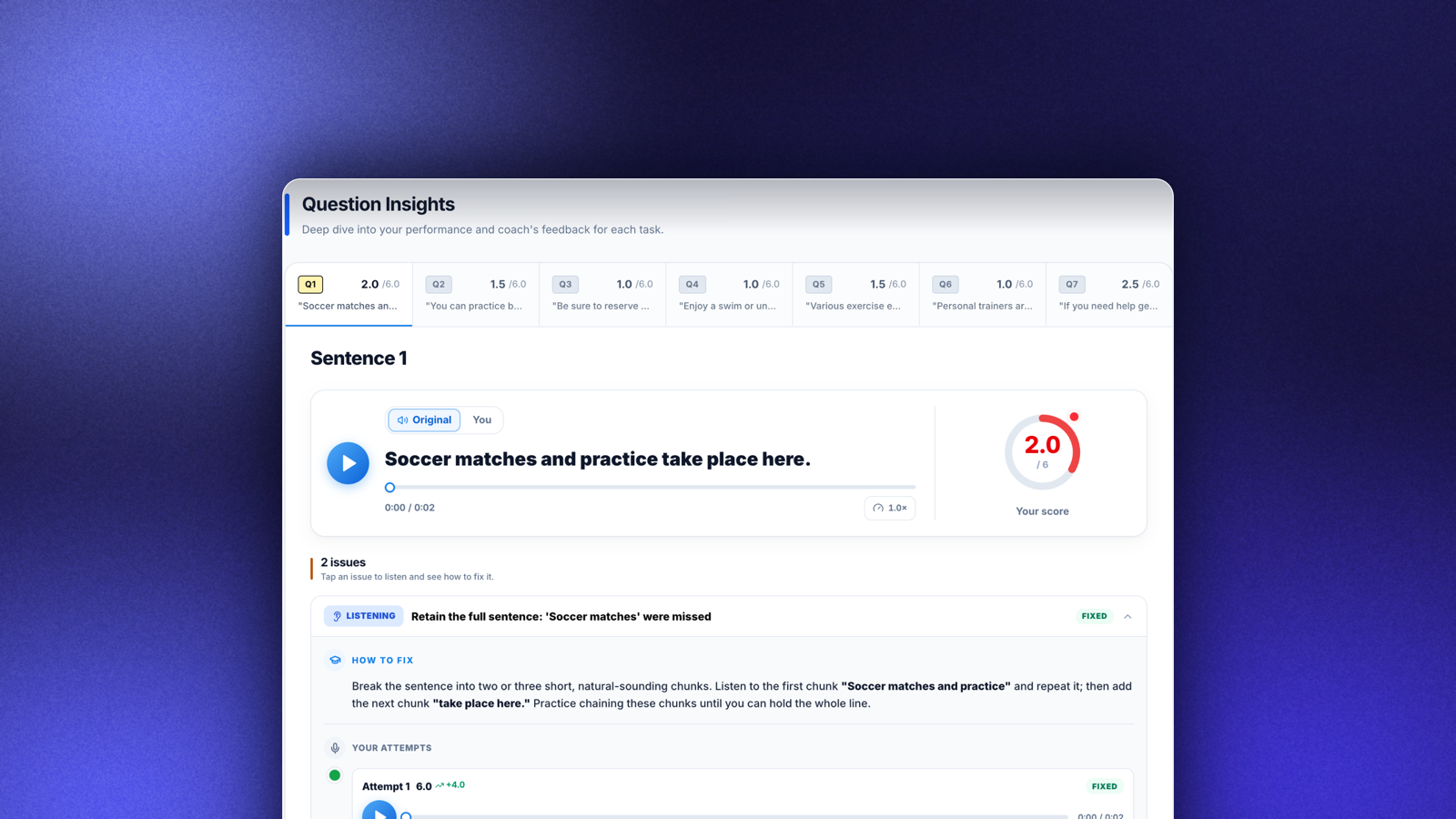 How to use Listen & Repeat 2.0: from a score to a fix list